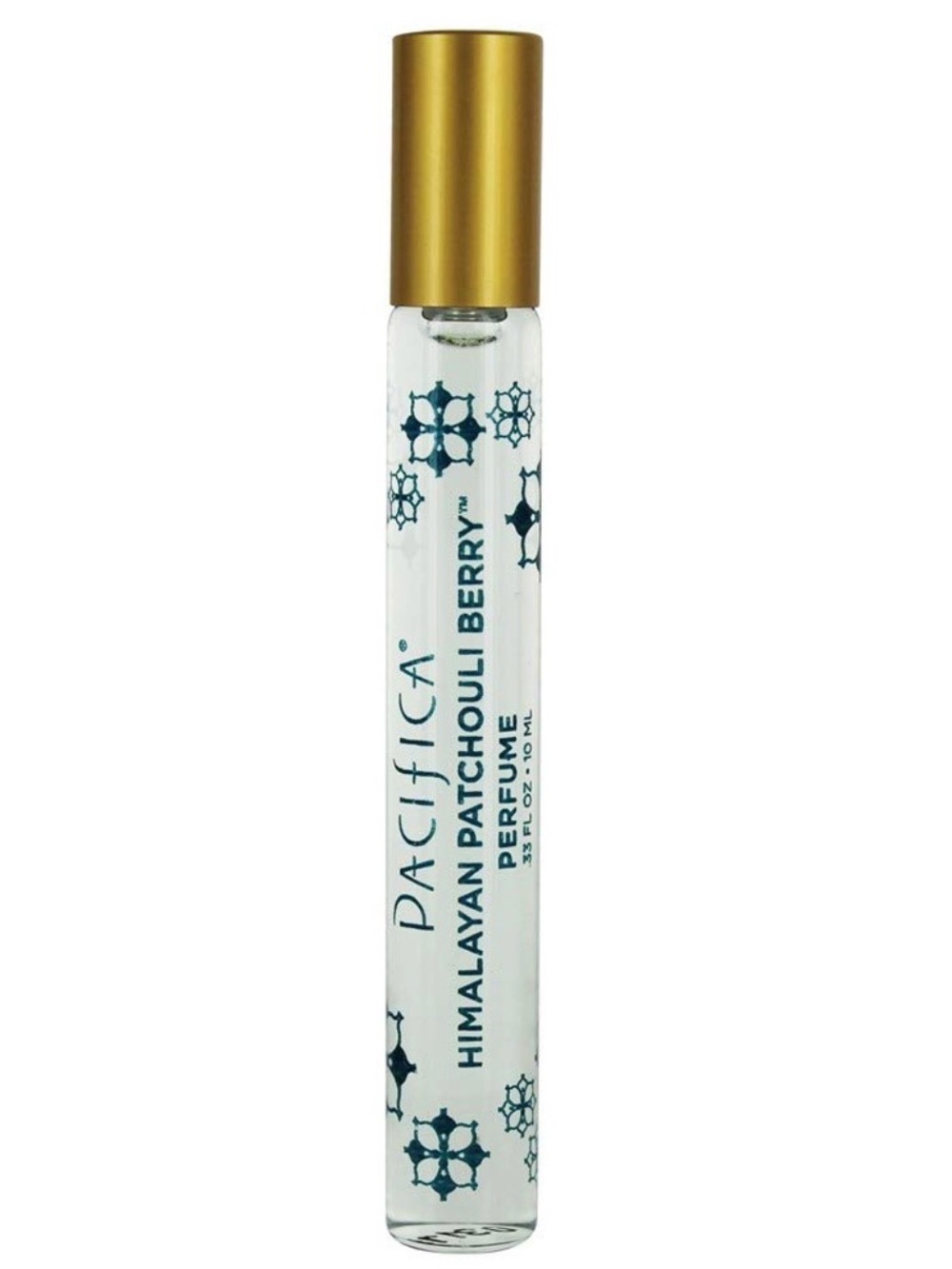 Pacifica Himalayan Patchouli Berry Roller Perfume - Clear with Gold Cap TESTED